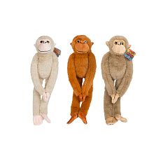 Teddies Opice plyš 55cm se suchým zipem 3 barvy 24m+ Teddies Opice plyš 55cm se suchým zipem 3 barvy 24m+