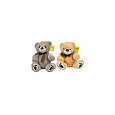 Teddies Medvěd sedící plyšový 25cm 2 barvy
