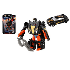 Teddies Transformer auto/robot plast 14cm černý na kartě 17x26x6cm Teddies Transformer auto/robot plast 14cm černý na kartě 17x26x6cm