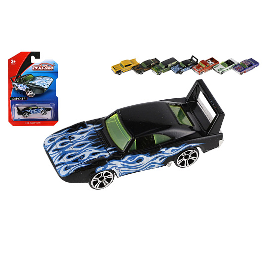 Auto kov/plast 8cm na volný chod mix barev na kartě 11x16,5cm Auto kov/plast 8cm na volný chod mix barev na kartě 11x16,5cm