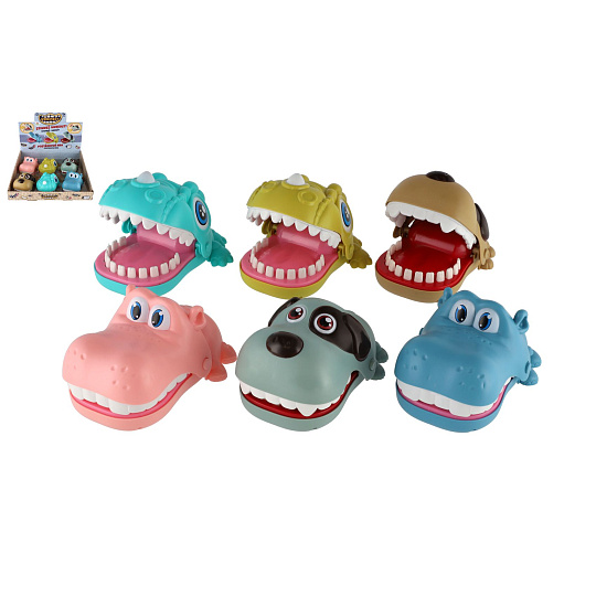 Teddies Hra postřehová UHNIPRST kousání prstů zvířátko plast 12x16cm 6 druhů Teddies Hra postřehová UHNIPRST kousání prstů zvířátko plast 12x16cm 6 druhů