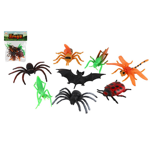Teddies Hmyz 8 ks plast 7-12cm v sáčku Teddies Hmyz 8 ks plast 7-12cm v sáčku