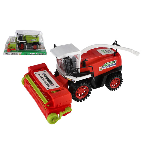 Kombajn plast 24cm na setrvačník 2 barvy v blistru Kombajn plast 24cm na setrvačník 2 barvy v blistru