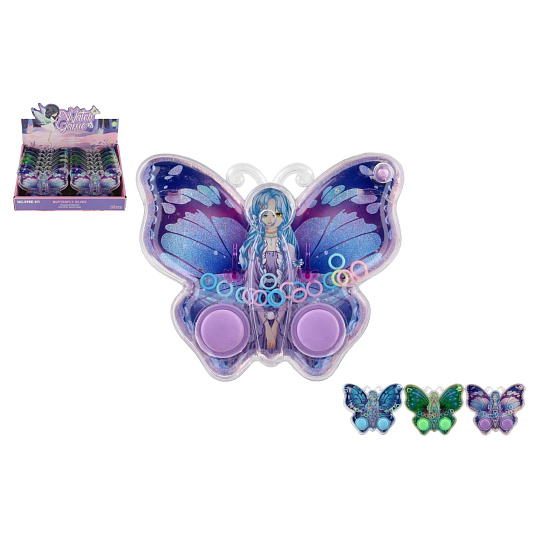Teddies Vodní hra hlavolam 13x11cm plast motýl 3 barvy Teddies Vodní hra hlavolam 13x11cm plast motýl 3 barvy