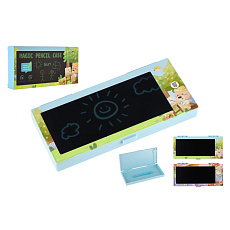 Teddies Penál/Pouzdro s magnetickou kreslící tabulkou plast na baterie 2 barvy v krabici 21x10,5x2,5cm Teddies Penál/Pouzdro s magnetickou kreslící tabulkou plast na baterie 2 barvy v krabici 21x10,5x2,5cm