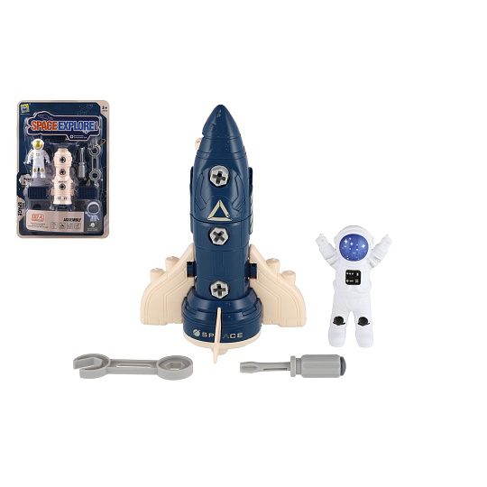 Teddies Sada vesmír šroubovací plast s doplňky 2 druhy