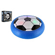 Teddies Air Disk fotbalový míč vznášející se plast 14cm na baterie se světlem v krabičce 20x20cm