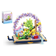 KOCO Stavebnice mini KOCO Romantika plast 1222ks v krabičce 15x20x8cm