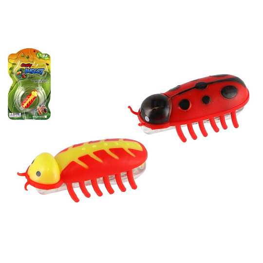 Teddies Brouk/brouček na baterie plast 4,5cm 2 druhy na kartě