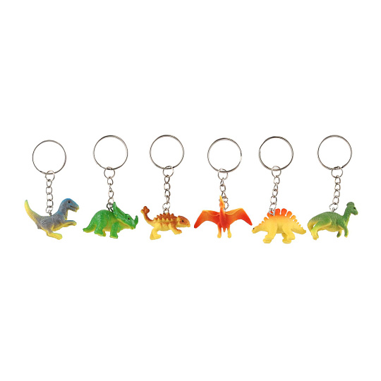 Teddies Přívěsek na klíče/Klíčenka dinosaurus plast 7cm mix druhů 