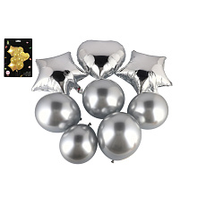 Teddies Sada balonek/balonky nafukovací párty se srdcem 8ks 2 barvy Teddies Sada balonek/balonky nafukovací párty se srdcem 8ks 2 barvy