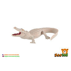 ZOOted Aligátor severoamerický bílý zooted plast 15cm