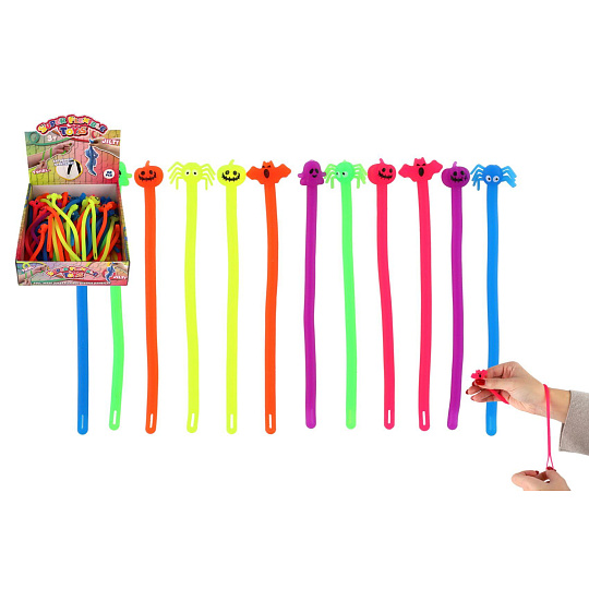 Teddies Hračka antistresová halloween natahovací silikon 20cm 6 druhů