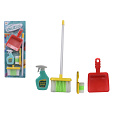 Teddies Uklízecí sada/uklízečka s doplňky plast 5ks na kartě 21,5x57,5x5cm