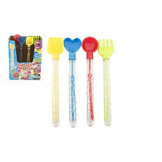 Teddies Bublifuk 70ml trubice 28cm s nářadím na písek plast 4 druhy