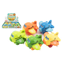 Teddies Letadlo s očima mávající křídla na natažení plast 8cm