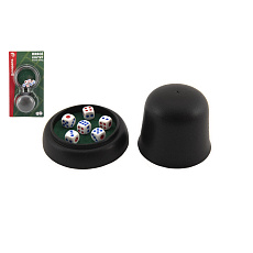 Bonaparte Házecí kostky 6 ks s kalíškem plast na kartě 11x21x6,5cm Bonaparte Házecí kostky 6 ks s kalíškem plast na kartě 11x21x6,5cm