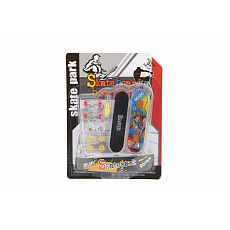 Teddies Skateboard fingerboard prstový šroubovací plast 9cm s doplňky mix barev