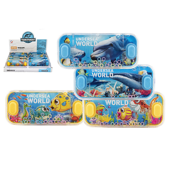 Teddies Vodní hra hlavolam 15x7cm plast mořský svět 4 druhy Teddies Vodní hra hlavolam 15x7cm plast mořský svět 4 druhy