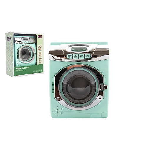 Teddies Pračka plast 13x17cm na baterie se světlem se zvukem v krabici 21x25x10cm 18m+