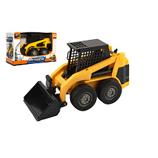 Teddies Stavební stroj nakladač plast 23cm na setrvačník v krabici 25x16x11cm