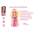Panenka princezna Růženka plast 35cm česky mluvící na baterie se zvukem v krabici 17x37x10cm