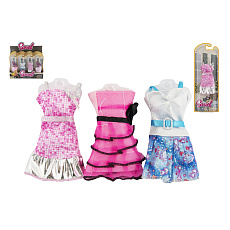 Teddies Oblečky/Šaty pro panenky 10-13cm 6 druhů na kartě 10x27x3cm