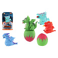 Teddies Dinosaurus/vejce obracecí silikon 15cm 4 druhy