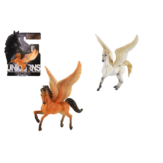 Teddies Jednorožec s křídly plast 10-11cm 2 barvy na kartě