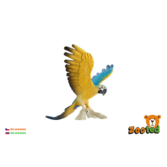 ZOOted Ara ararauna zooted plast 9cm 