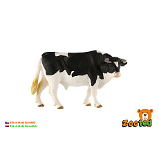 ZOOted Býk strakatý černobílý zooted plast 13cm 