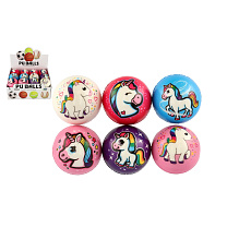 Teddies Míček jednorožec pěnový 8cm mix barev