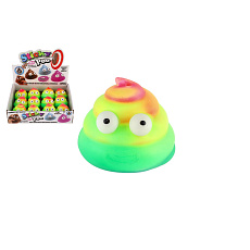 Teddies Míček hovínko antistresový mačkací sliz 7cm