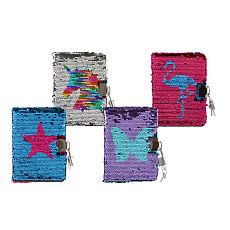 Teddies Zápisník/blok s flitry měnícími se zámkem v sáčku 11x15x2cm Teddies Zápisník/blok s flitry měnícími se zámkem v sáčku 11x15x2cm