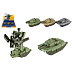 Teddies Transformer tank/robot plast 14cm na setrvačník 3 barvy 9ks v boxu