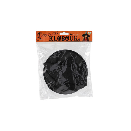 Klobouk čarodějnický skládací dětský 32cm v sáčku karneval Klobouk čarodějnický skládací dětský 32cm v sáčku karneval