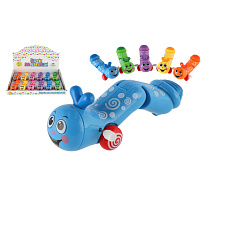 Teddies Červík na natažení lezoucí plast 13cm 6 barev