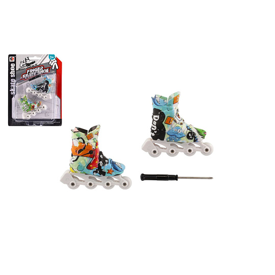 Brusle prstové plast 6cm se šroubovákem mix barev na kartě Brusle prstové plast 6cm se šroubovákem mix barev na kartě