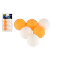 Teddies Míčky na stolní tenis/ping pong 6ks plast 4cm v blistru