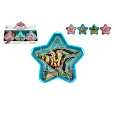 Teddies Bludiště hlavolam s kuličkou hvězda plast 9cm 4 barvy
