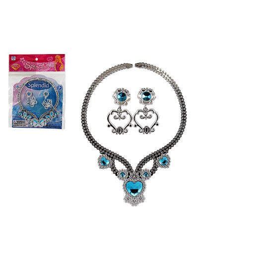 Sada krásy plast náhrdelník, náušnice 2 druhy v sáčku 16x21cm Sada krásy plast náhrdelník, náušnice 2 druhy v sáčku 16x21cm