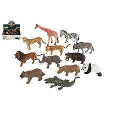 Teddies Zvířátka safari ZOO plast 13-18cm mix druhů Teddies Zvířátka safari ZOO plast 13-18cm mix druhů