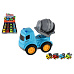 Teddies Auto stavební nákladní plast 9cm na setrvačník 4 druhy