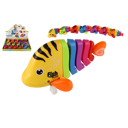 Rybka/Ryba na klíček plast 11cm mix barev 14ks v boxu Rybka/Ryba na klíček plast 11cm mix barev 14ks v boxu