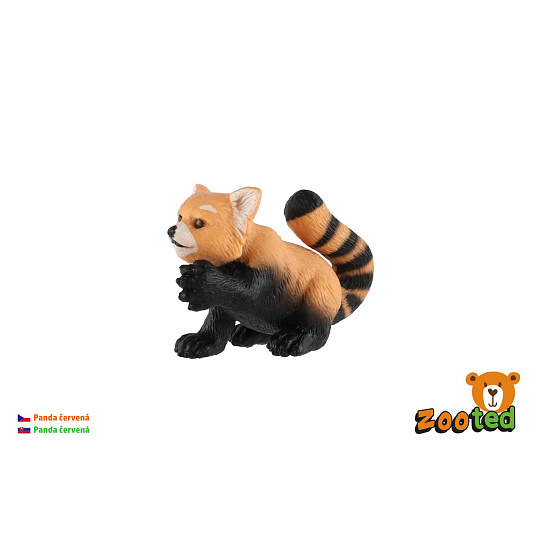 Panda červená zooted plast 5cm 
