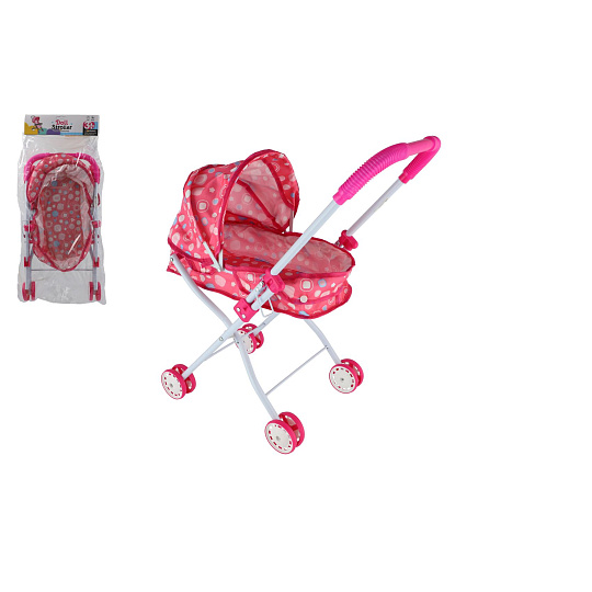 Kočárek pro panenky hluboký látkový v sáčku 26x63x10cm Kočárek pro panenky hluboký látkový v sáčku 26x63x10cm