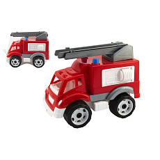 Auto hasiči plast na volný chod v síťce 19x23x30cm