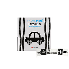 Albatros Knížka Kontrastní leporelo Dopravní prostředky 15,5x15cm 0m+ Albatros Knížka Kontrastní leporelo Dopravní prostředky 15,5x15cm 0m+