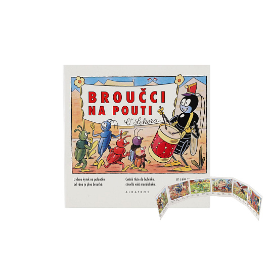 Knížka leporelo Broučci na pouti 15,5x15cm 24m+ Knížka leporelo Broučci na pouti 15,5x15cm 24m+