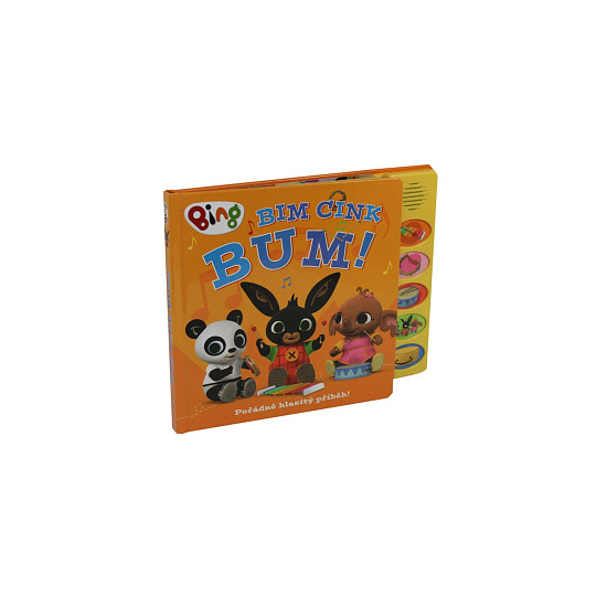 Zvuková knížka Králíček Bing - Bim Cink bum na baterie CZ verze 28x22cm
